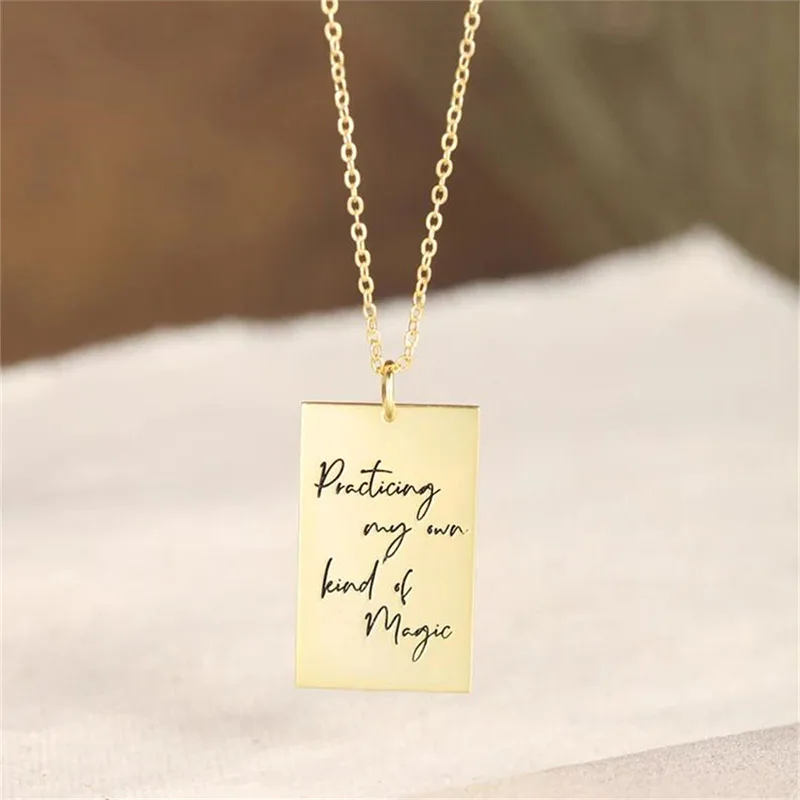 Custom Made Laser Cutting Thick Hippie Sister Femmes Necklaces Ballerina Kids Single Nurse Cute Decoration Viking Bestselling