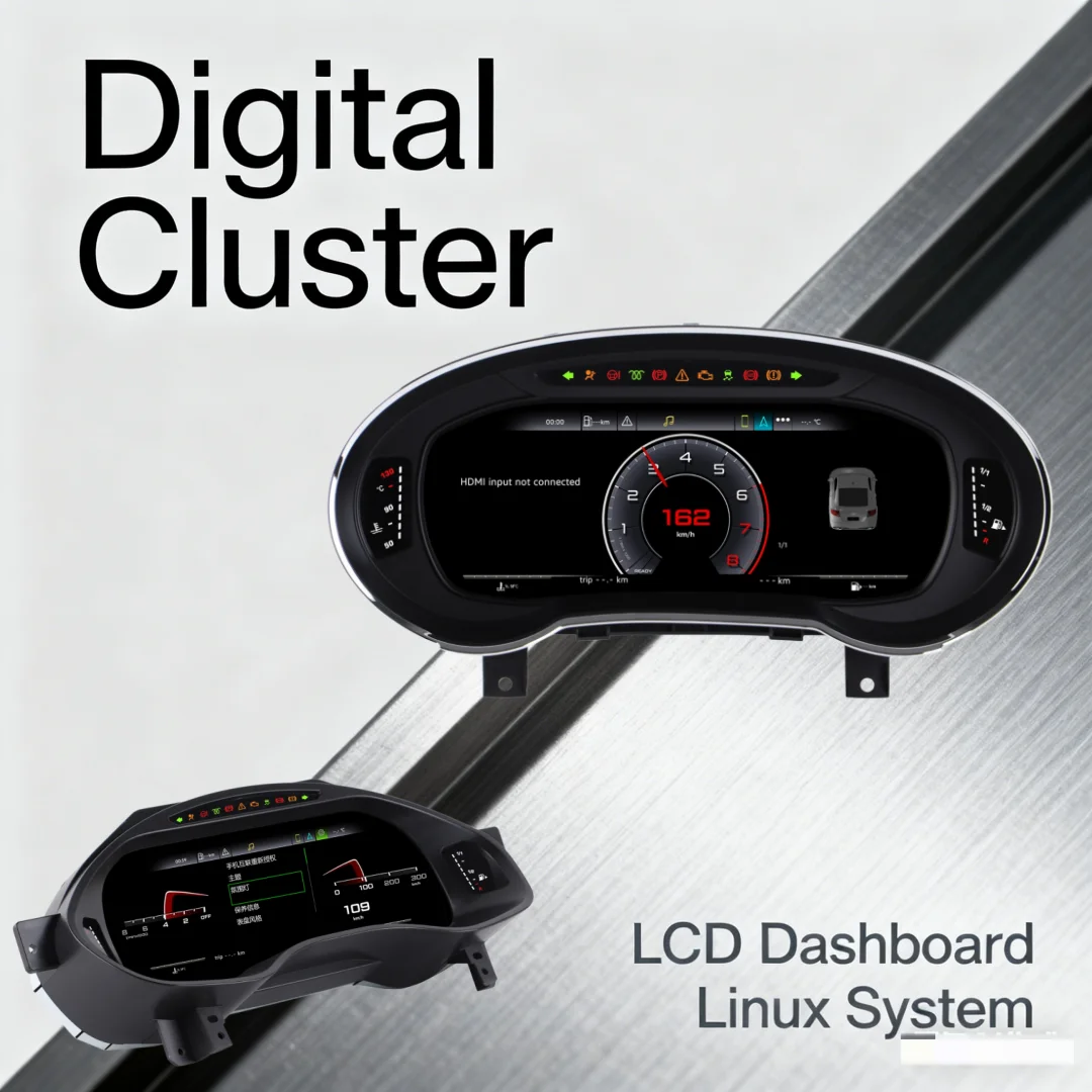 For Audi A3 2014-2020 A4 A5 Q7 S5 A6 Q5 12.3'' Speedometer Odometer LCD Dashboard Digital Instrument Panel Cluster Linux System