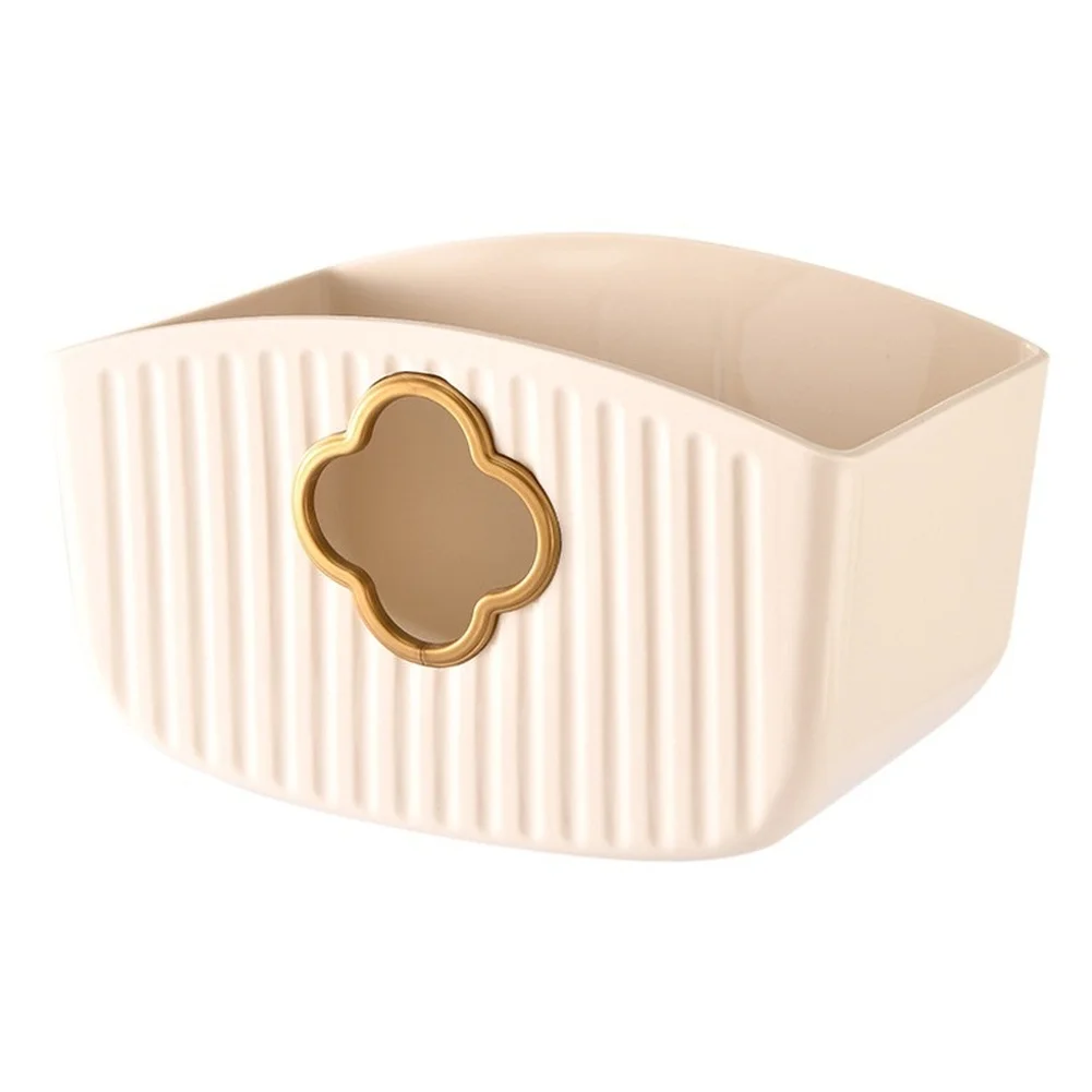 Back Wall Mount Box for Bathroom Use Holds Facial Towels and Standard Paper Rolls U Shaped Opening for Easy Pull