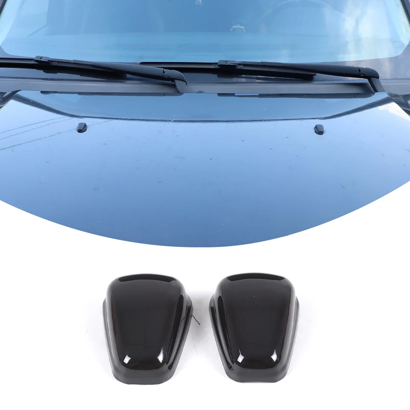 For Land Rover Discovery 3 4 LR3 4 2004-2016 ABS Black Car Wiper Nozzle Cover Decorative Sticker Car Protection Accessories
