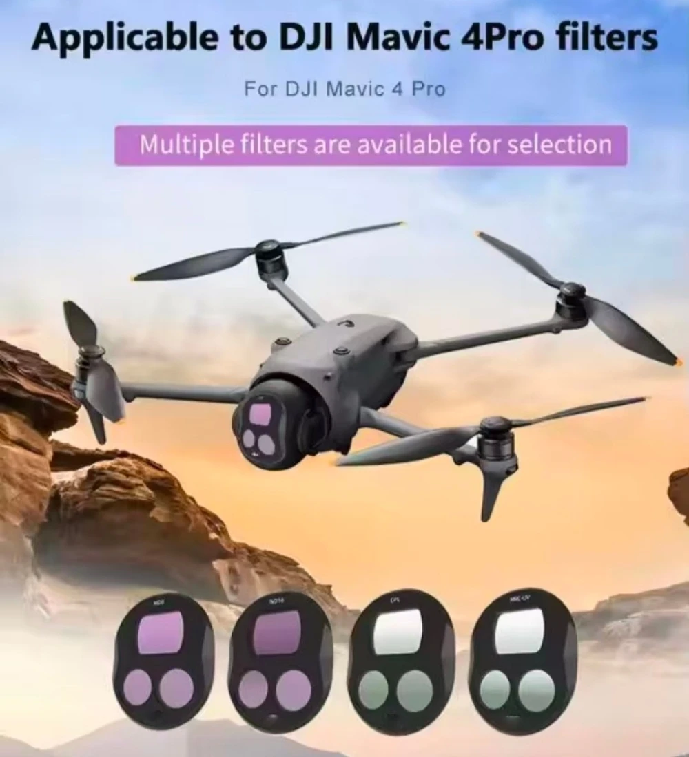For DJI Mavic4 ProAccessory UV LensFilter Circular Polarizer CPL ND Filter AntiScratch Camera Len Protector forDrone Photography