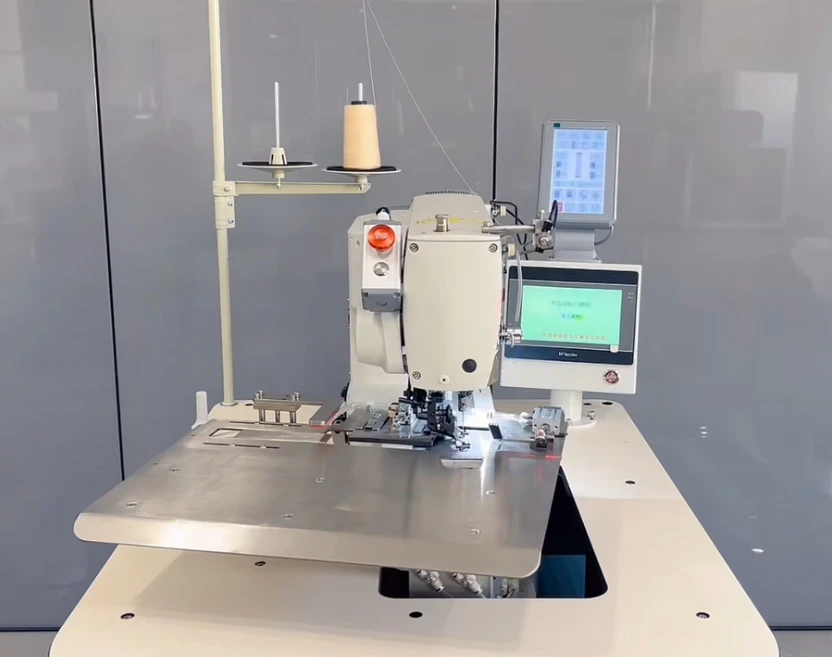 QS-1790PL-Z Automatic Rotation Front Placket Polo T Shirt Straight Button Hole Industrial Sewing Machine