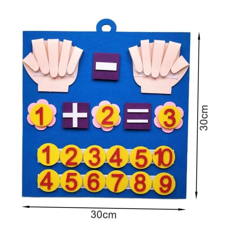 Felt Montessori Math Toy Children Finger Numbers Toys