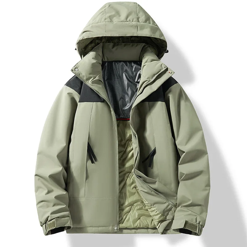 

Зимняя куртка-парка 2026 года для мужчин и женщин, водонепроницаемая ветровка для активного отдыха, походов, кемпинга, лыжного спорта, с капюшоном