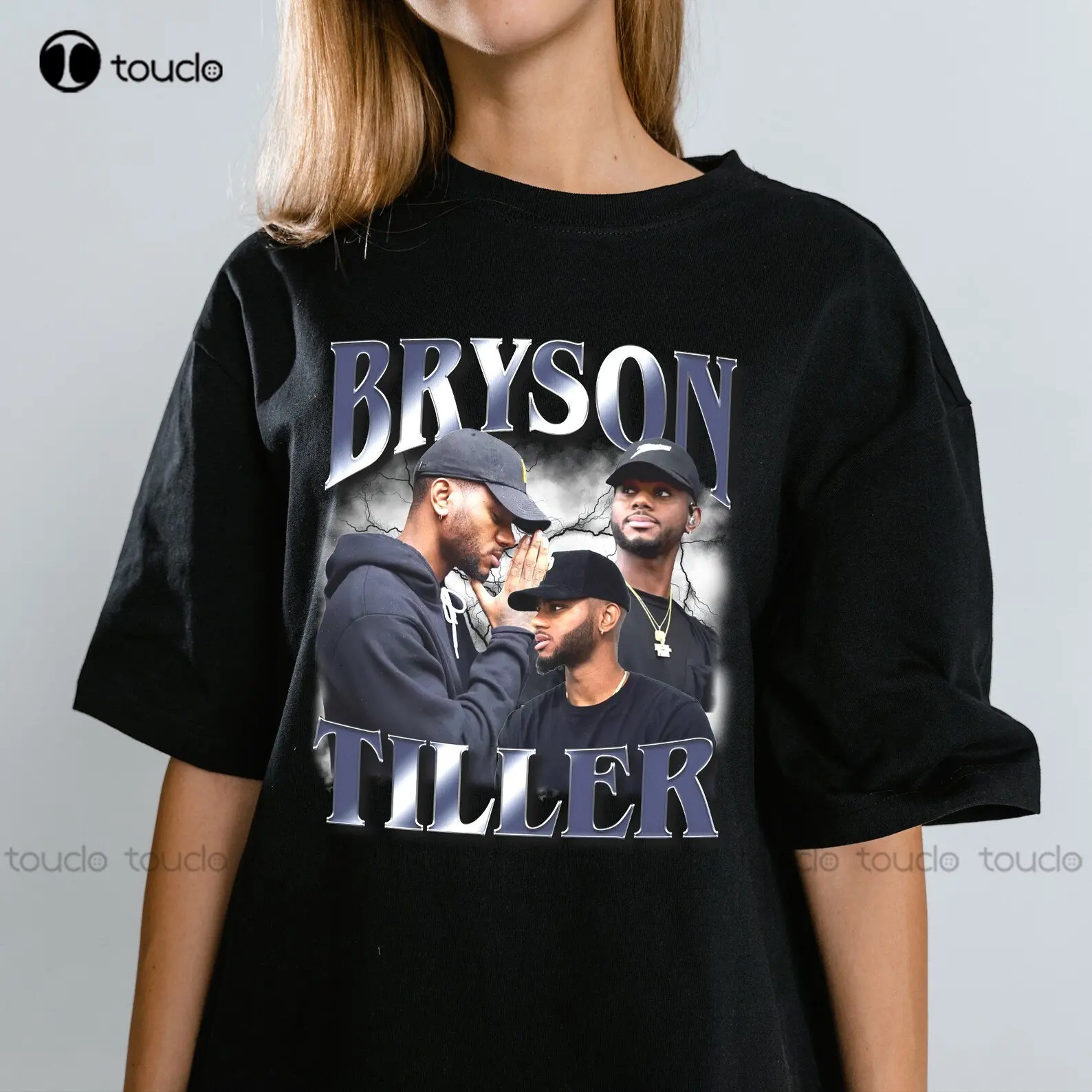 Bryson Tiller Vintage T-Shirt Bryson Tiller Fan Shirt Skull Shirt O-Neck Streetwear Oversized Custom Gift Xs-5Xl Printed Tee