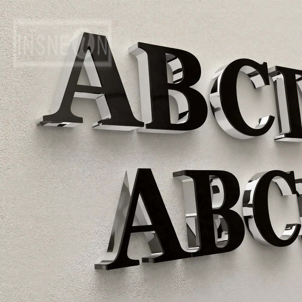 Custom Acrylic Letters LED Wall-Mounted Logo Luminous Outdoor Company Store Light Signboard, Home Business 3D Signage Decor