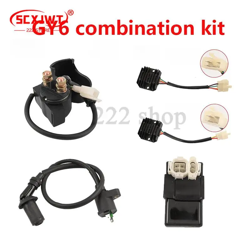 

GY6 50cc 125cc легкий мотоцикл внедорожник 6-контактный AC кадмия коробка выпрямитель зажигания катушка зажигания комплект свечей зажигания