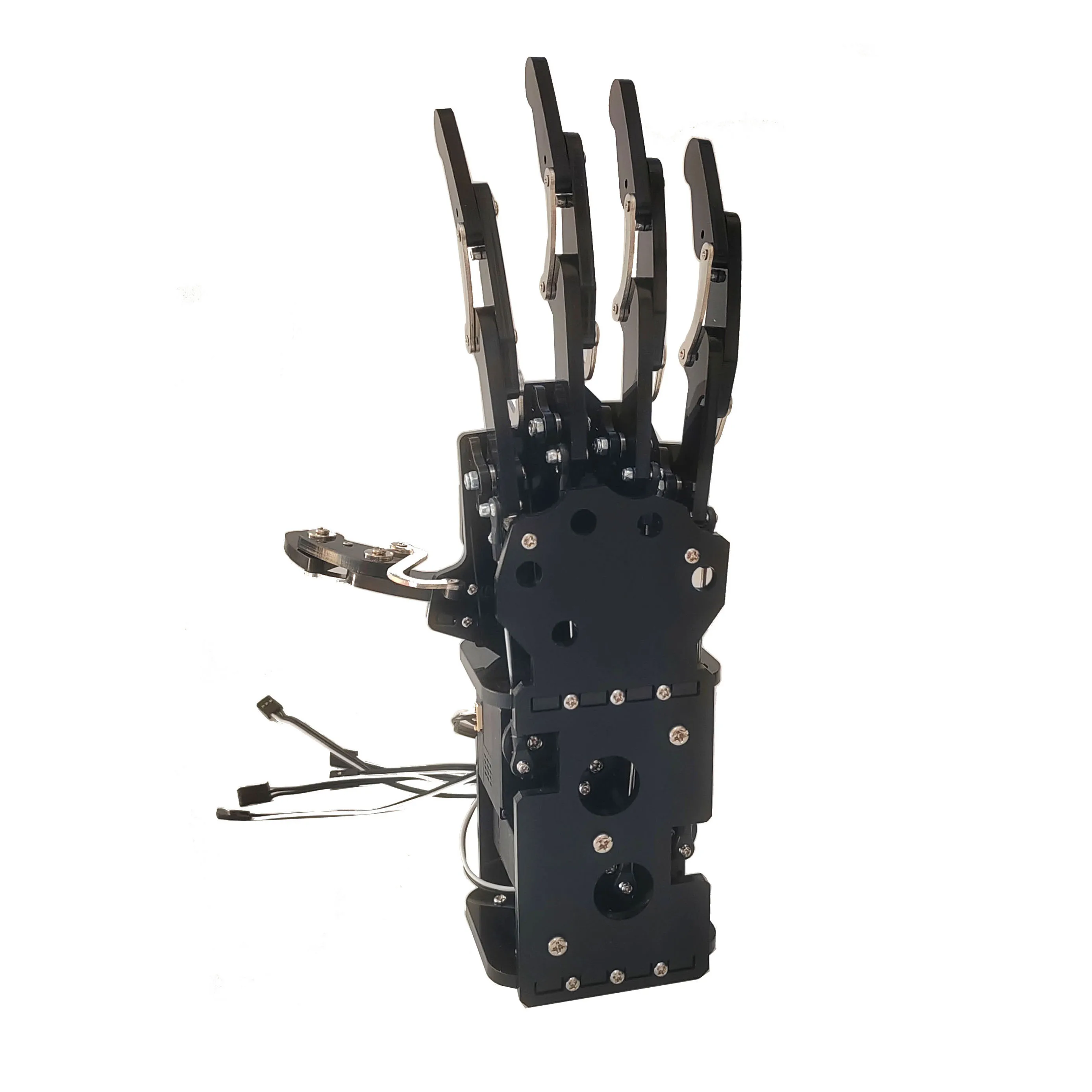 5 Dof Robot Hand Five Fingers Finished Bionic Palm Claw Gripper for Arduino Robot Manipulator Bionic Robot Palm Programmable Toy