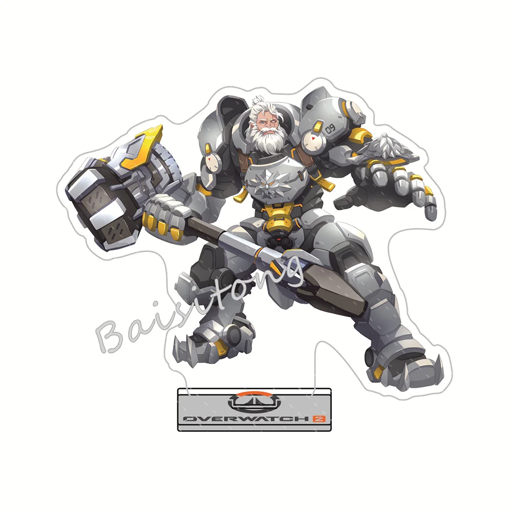 Game Overwatch 2 15cm Acrylic Stand Anna/Grim Reaper/Genji/Reinhardt Tabletop Decoration Jewelry Elegant Cute Toys Gifts view 5