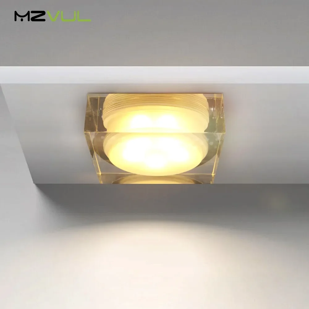 

Crystal Dimmable LED Downlight 5W 10W 12W led Spotlights AC110V220V Recessed Ceiling Lights Kitchen Bedroom Interior Lighting