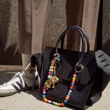 Žhavé barevné zavěšení na tašku, ručně tkaný přívěsek na klíče, internetově známý přívěsek, barevné lano, korálkové oči, DIY doplňky 10 nejlepší prodej Klíčenka s kořením - №5