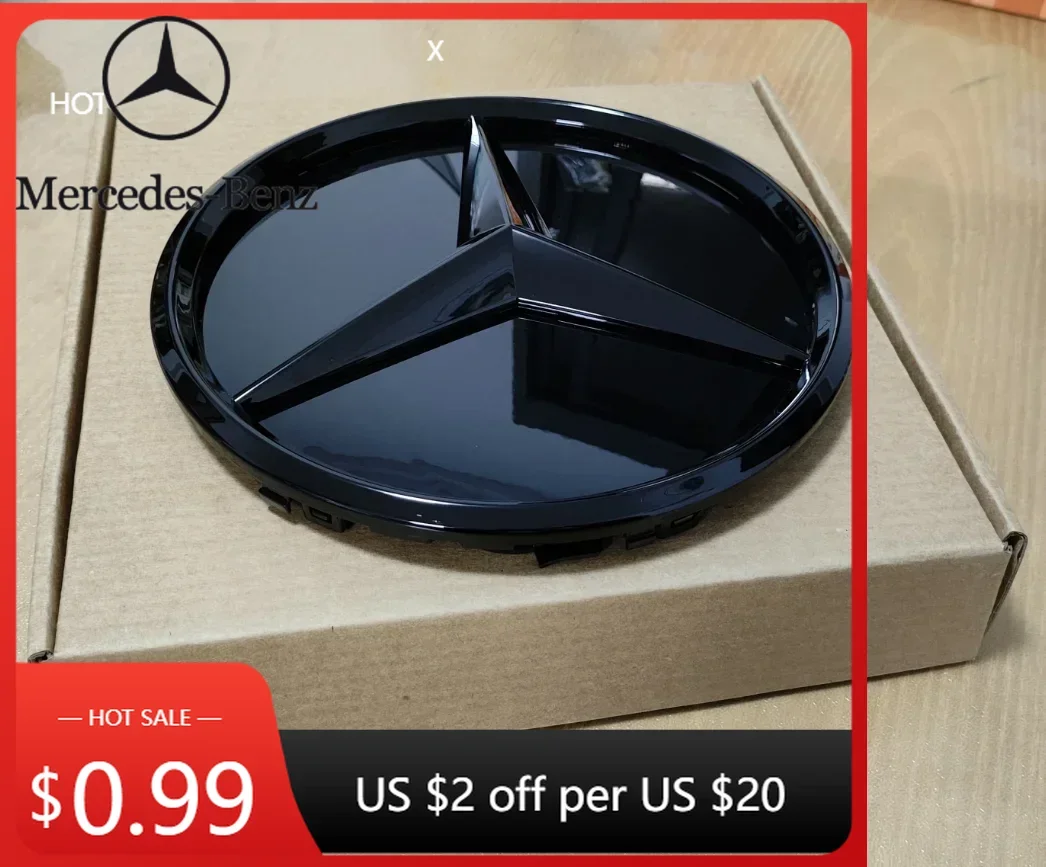 

Car Sticker Mirror surface for Mercedes Benz W213 W253 W204 W205 W206 C B G GLK GLC GLA CLS CLA VITO GL ML 3D logo Front Grille