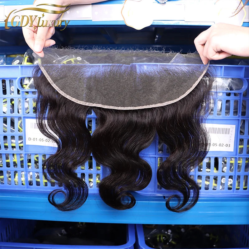 13x4 Body Wave HD Lace Frontal 100% Human Hair Invisible Melt Skin Lace 2x6 4x4 4x6 5x5 HD Lace Closure Pre Plucked Raw Hair