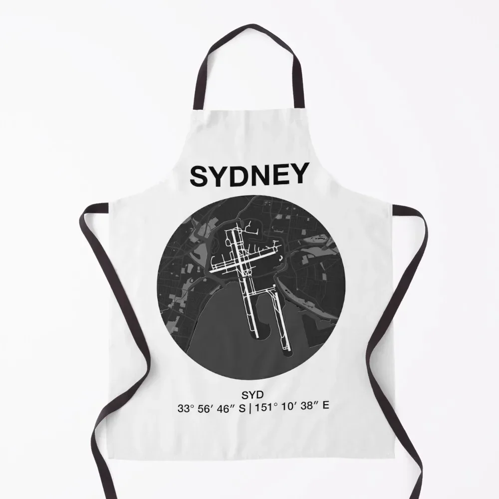 

Sydney airport map Apron for women halloween Korean Apron