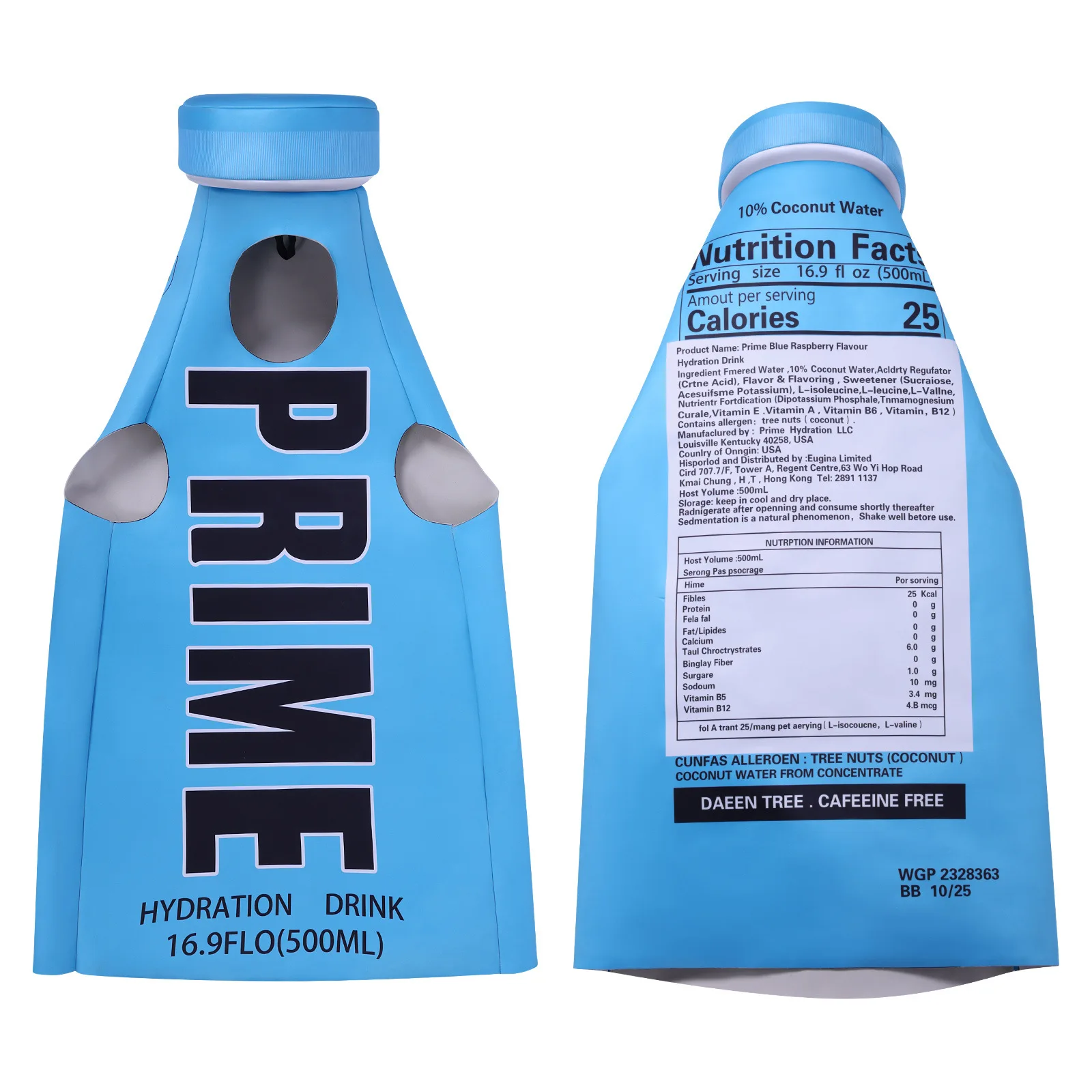 

Halloween Funny Primes Cosplay Adult Drink Beer Costume Unisex Bottle Costume Jumpsuits Halloween Role-playing Outfit