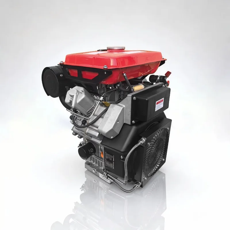 Rugged V-twin four-stroke engine, air-cooled, 25 horsepower, horizontal axis, CE certified for cold mills/milling machine