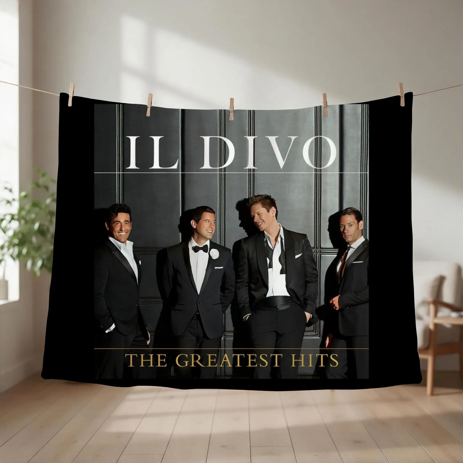 Il Divo greatest hits deluxe 2 cd version Throw Blanket couch cozy soft plush fuzzy picnic outdoor blanket