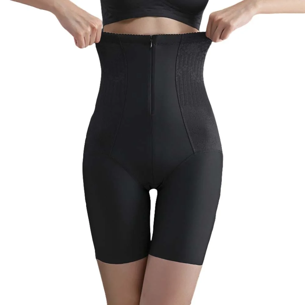 

With Zipper Women Butt Lifter Briefs Girdle Panties High Waist Underwear Slimming Underpants Belly Contracting Seamless