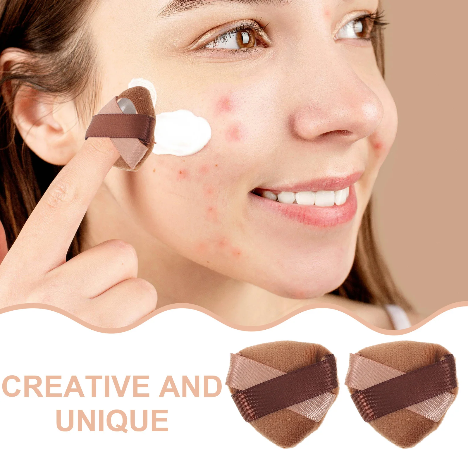 20 قطعة مسحوق الثلاثي نفخة القطيفة لمسة ناعمة الوجه الجسم خلاط إعداد مسحوق فضفاض أدوات التجميل عشاق الأساس الإسفنج