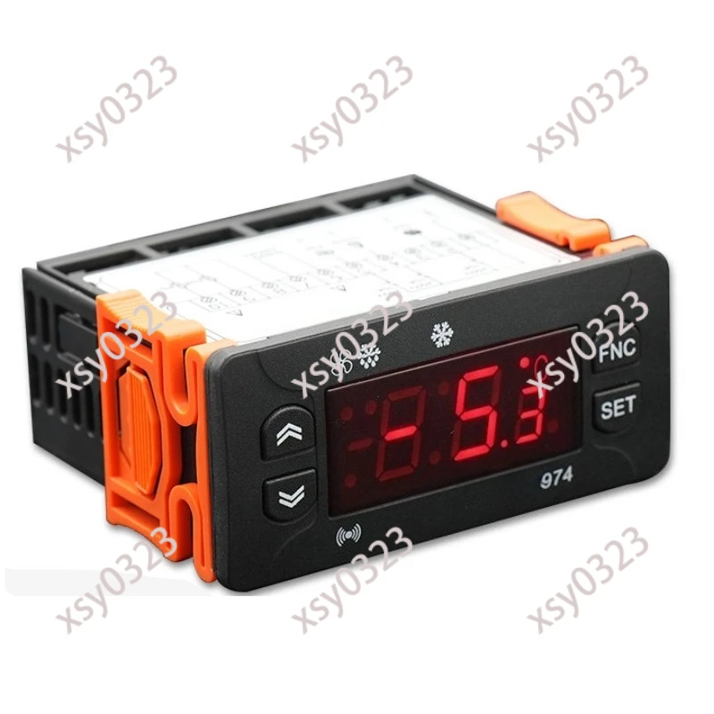 Dual Sensor Digital Thermostat, Refrigeration Defrost Fan Controller for Cold Storage Fridge