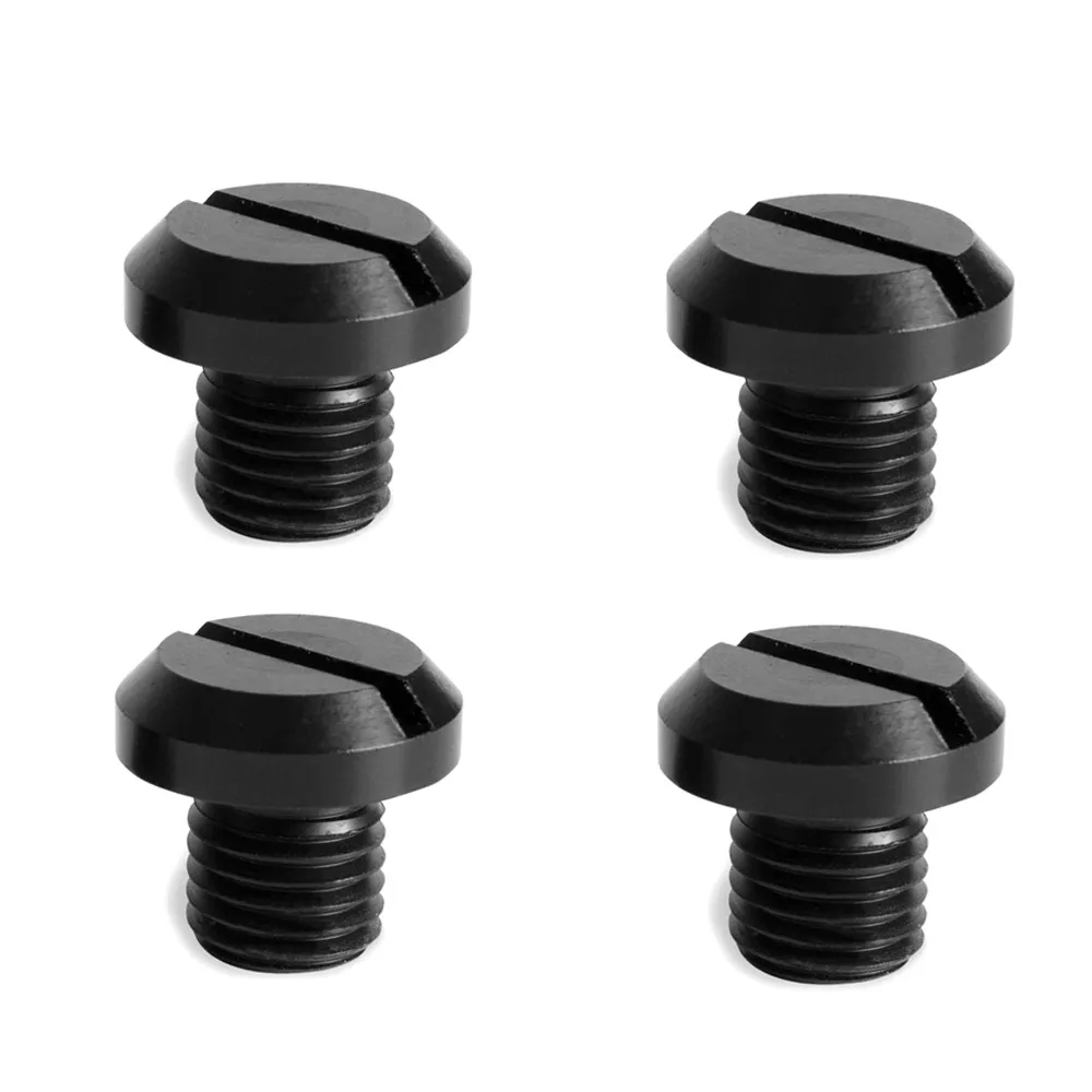4pcs M10 x 1.25 Motorcycle Mirror Hole Plug CNC Machined Aluminum Mirror Blanking Screw Universal Left Hand Thread