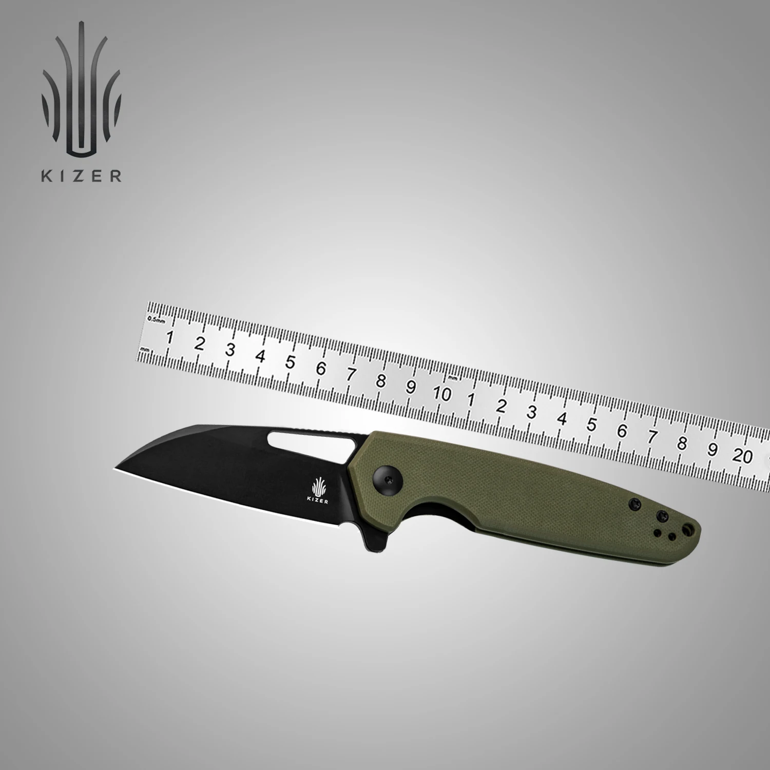 Kizer Outdoor EDC Knife V3557M2 Helmet G10 Handle With Resist Corrosion NitroV Blade Hunting Pocket Folding Knives