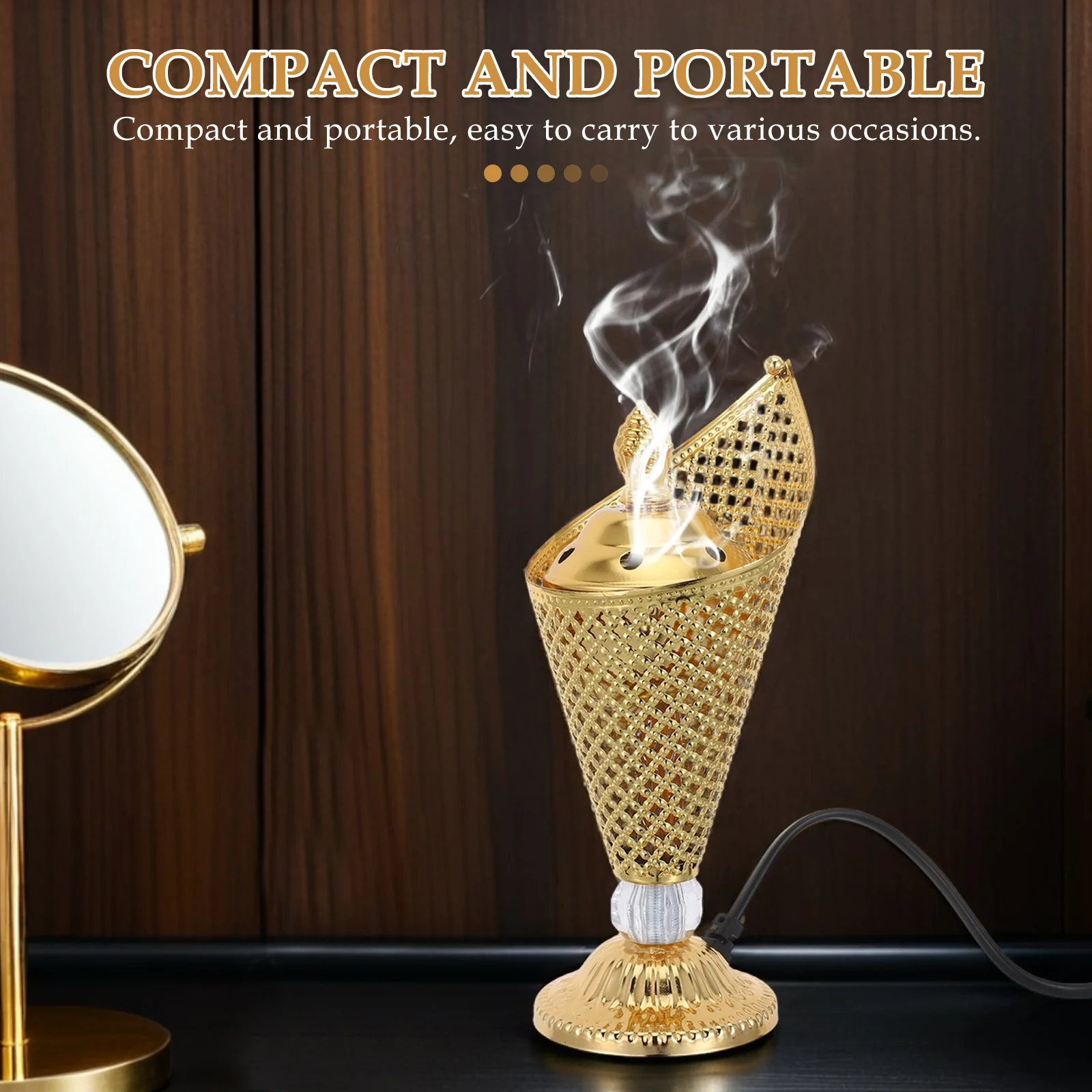 

Artisanal Middle Eastern Festival Incense Burner Intricate Details Suitable for Home and Cultural Celebrations