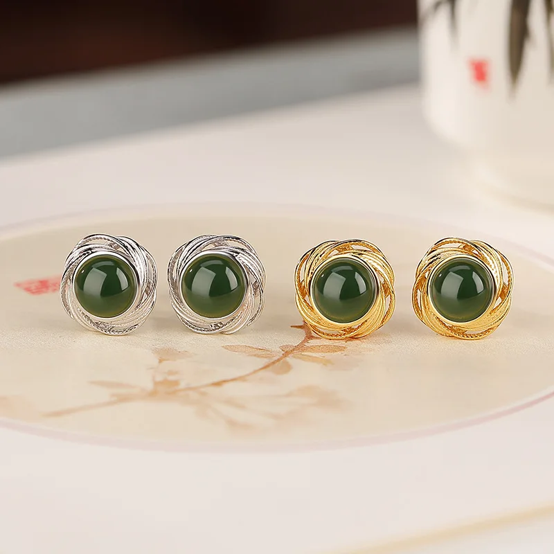 s925-スターリングシルバー-ゴールドメッキ-ヘティアン-アンド-バイ-ジェイド-フープ-ビーズ-イヤリング