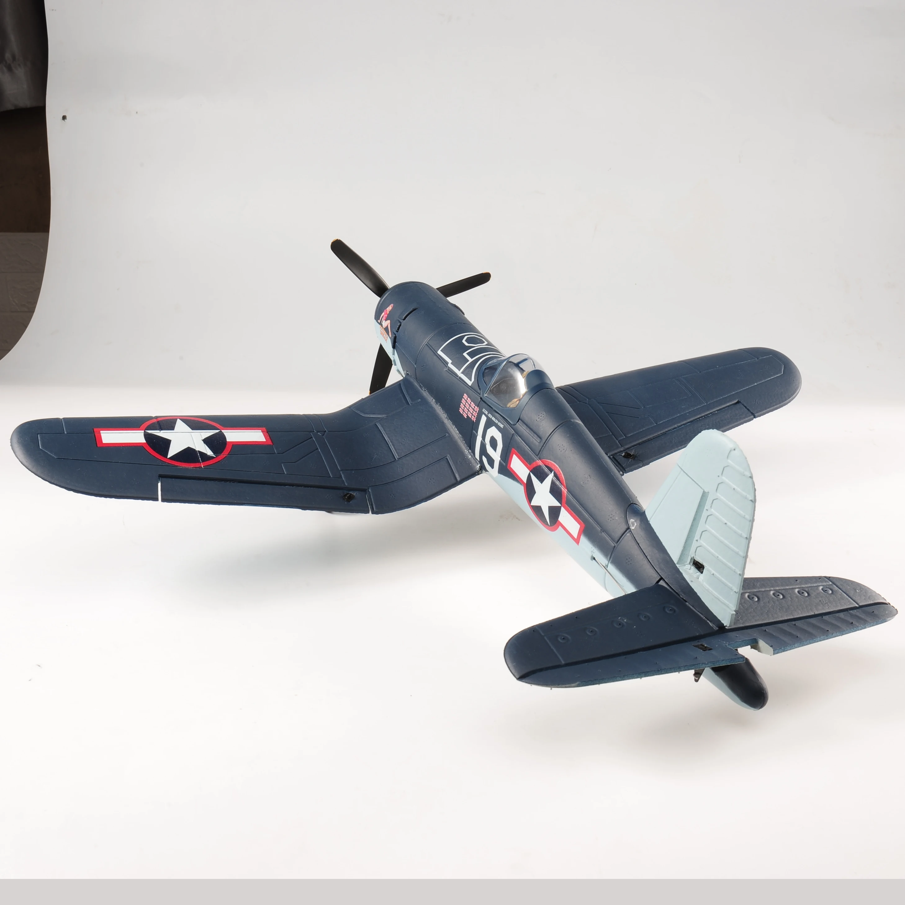 New Volantex F4U Corsair RC Plane With Brushless motor 2.4G 4CH 500MM Fixed Wingspan EPP Foam RC Aircraft One Key Aerobatic