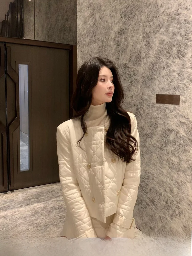 

Винтажная хлопковая юбка KUN Miss Rhombus А-силуэта, женская, премиум-класса, универсальная, длинная, для зимнего сезона, повседневная одежда