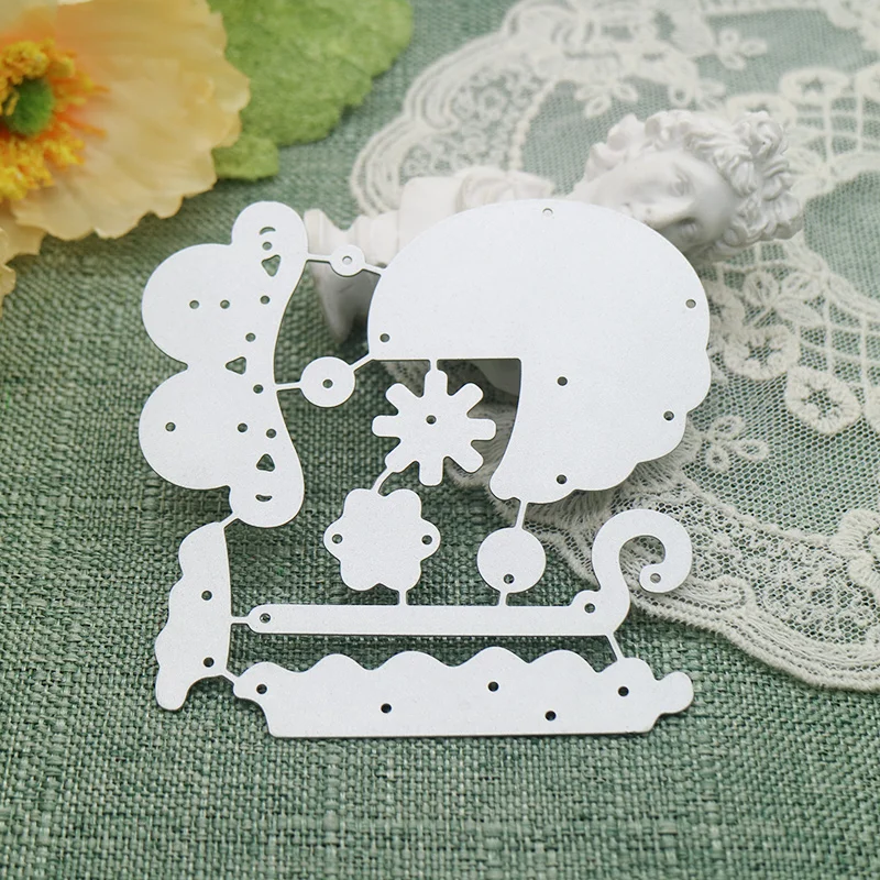 Baby Carriage Metal Cutting Dies DIY Scrapbooking Album Embossing Decorative Handicrafts Greeting Card Knife Mold Punch Stencil