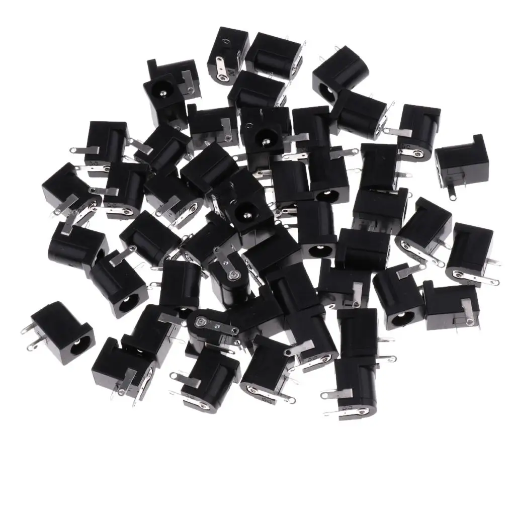 Pack of 50 3 DC Power Connectors for Printed Circuit Board Assembly,