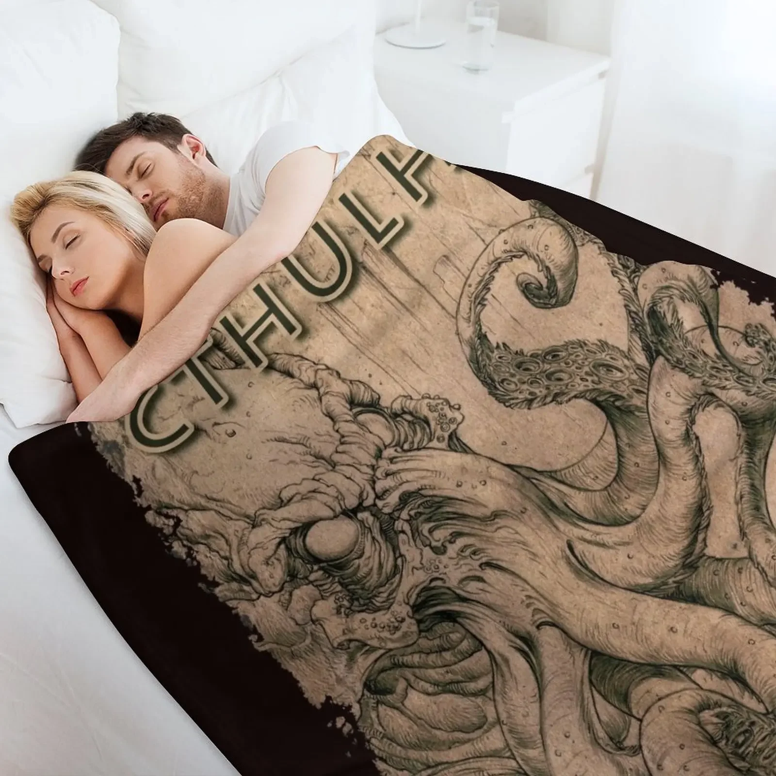 Cthulhu-O Cobertor Antigo, Cobertores De Cama De Designer De Luxo, Pesado Para Dormir