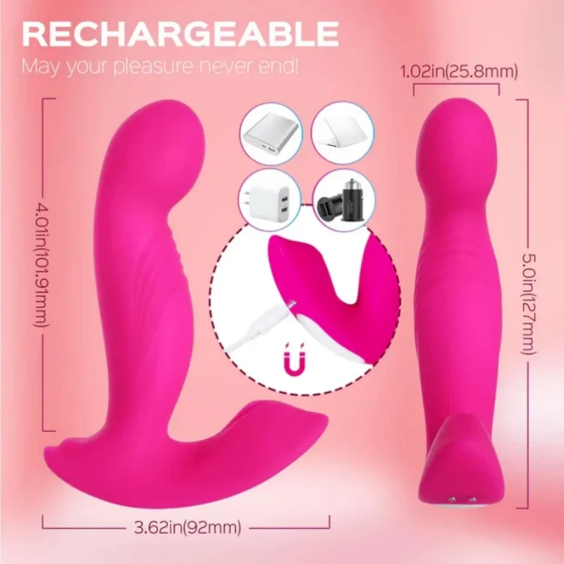 Juntamo-vibrador con Control remoto, Juguetes sexuales, vibrador usable para punto G, bragas de mariposa con 9 modos giratorios y vibradores