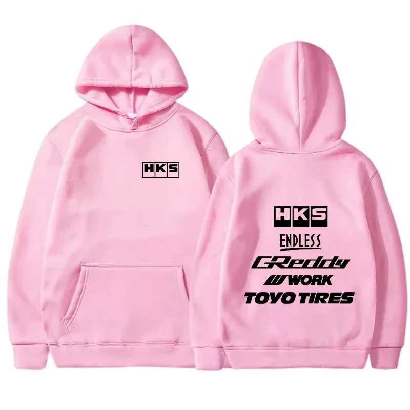 2026 Herren Mode Coole Hoodie Japan JDM Modifiziertes Auto HKS ENDLESS Kapuzenpullover für Männer und Frauen Vintage Casual Sweatshirt Langarm Pullover – Detail 6