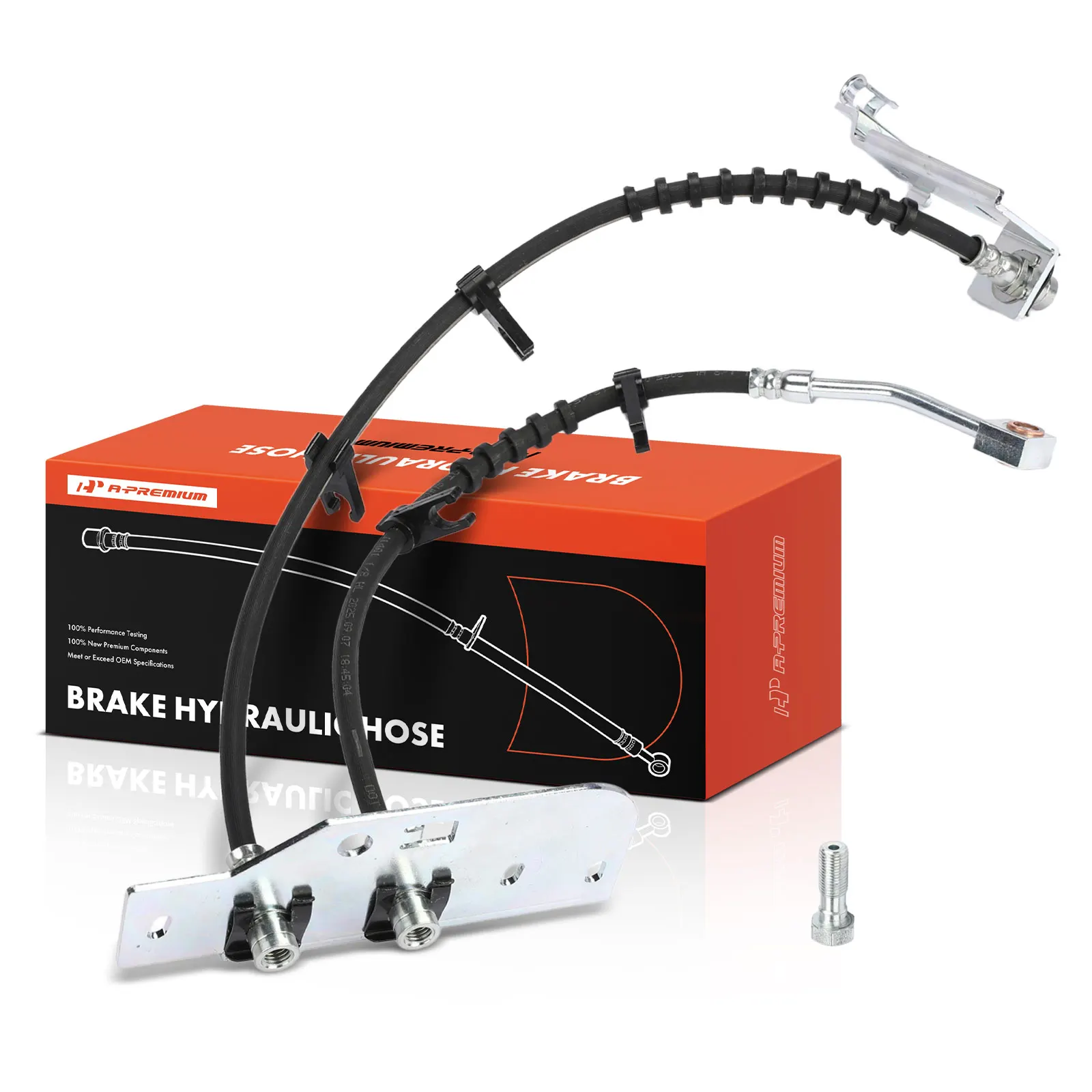 A-Premium Rear Driver Inner Side or Outer Brake Hydraulic Hose for Ford E-350 Super Duty E-450 Super Duty 2021-2023