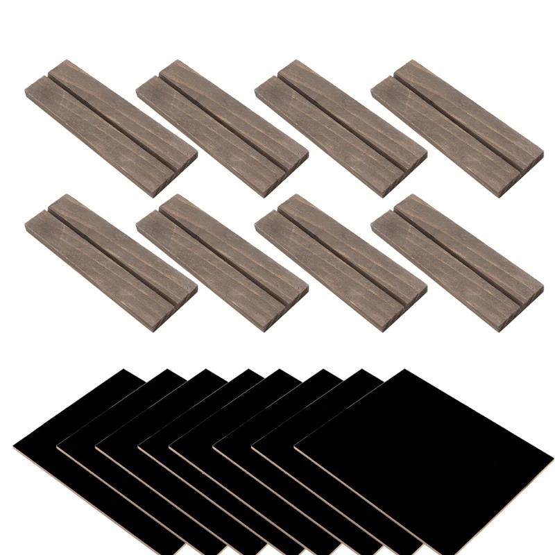 8Pcs Double Sided Chalkboard Sign Small Blackboard with Base Message Board for Wedding Birthday Party Decoration