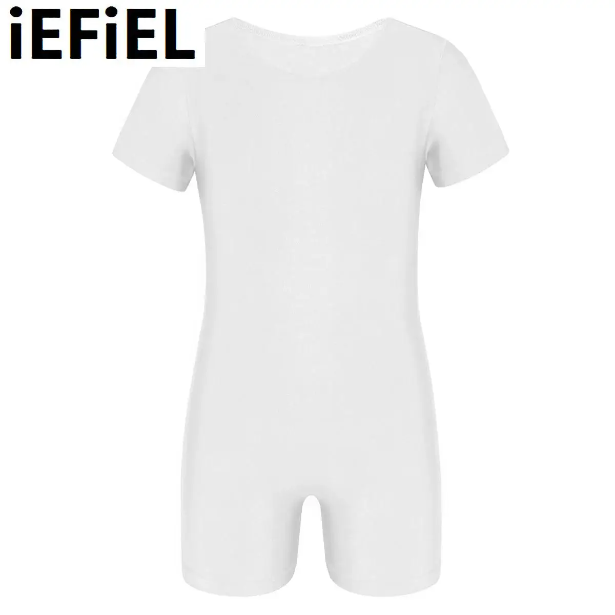 

Kids Boys Girls Ballet Dance Leotard Short Sleeves Solid Color Stretchy Jumpsuit Gymnastics Unitard