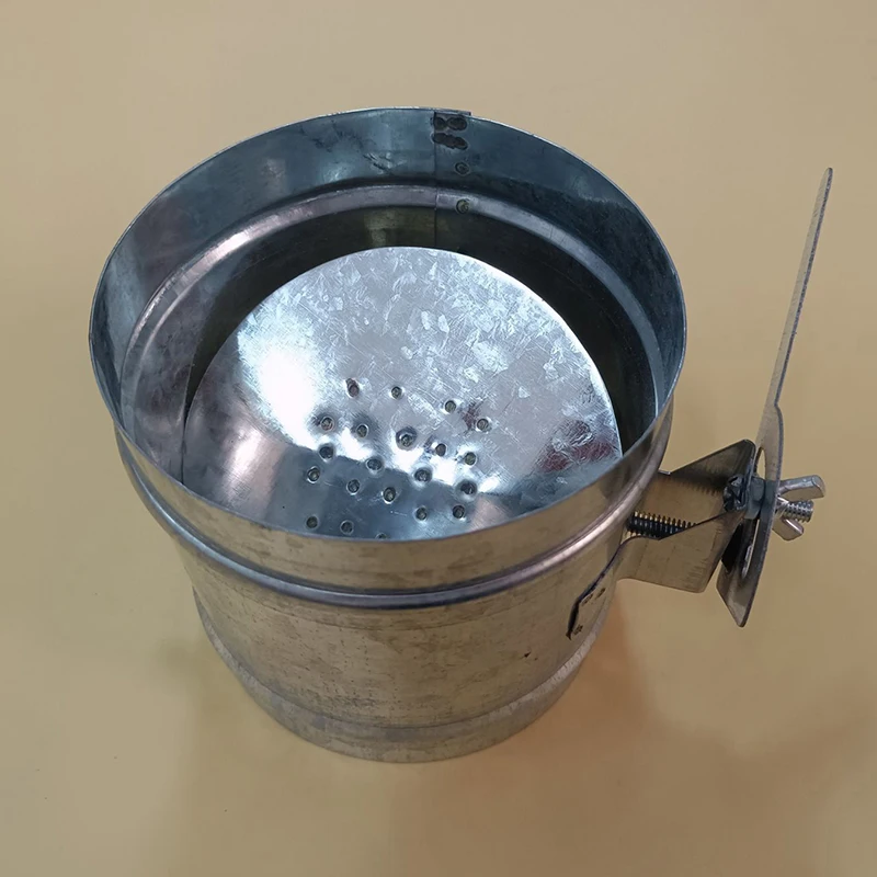調整可能なエキゾーストグリル,ラウンドダクト,ステンレス鋼,バーベキューグリル,95mm, 125mm