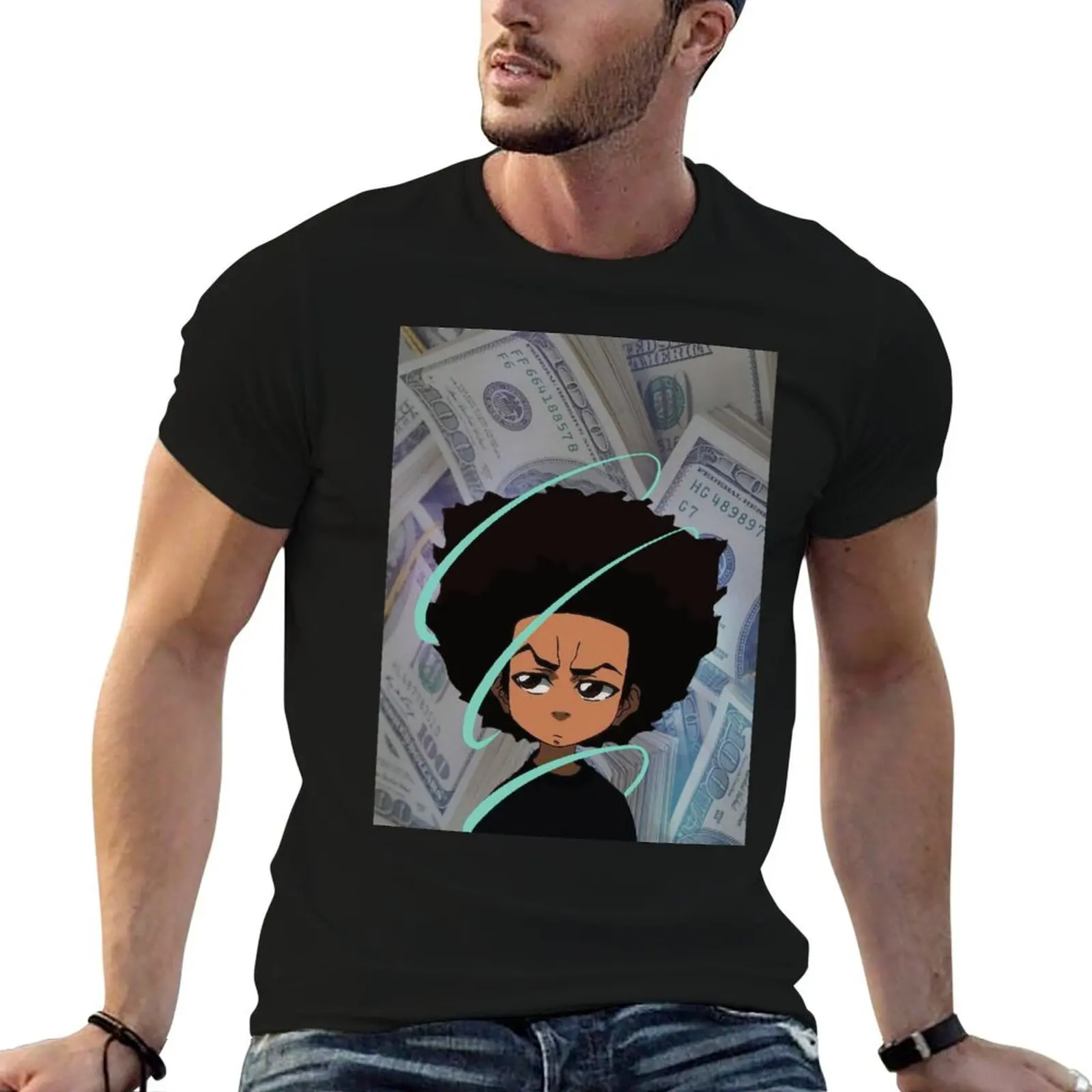 

The Boondocks | Huey Freeman T-Shirt man t shirt summer funny t shirts man T-Shirt