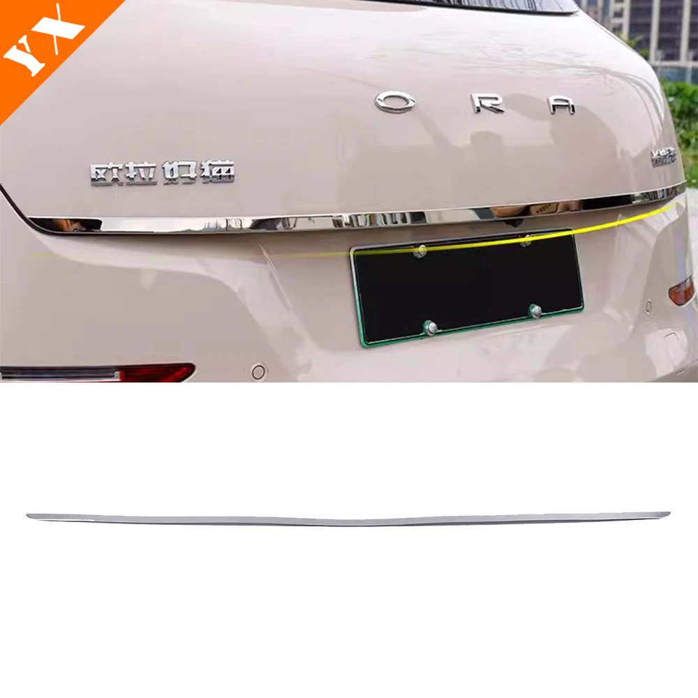 For Great Wall ORA GT Stainless Exterior Accessories 2021-2024 Car Break Light Trim Bumper Trim Rear Door Trim Sticker Frame