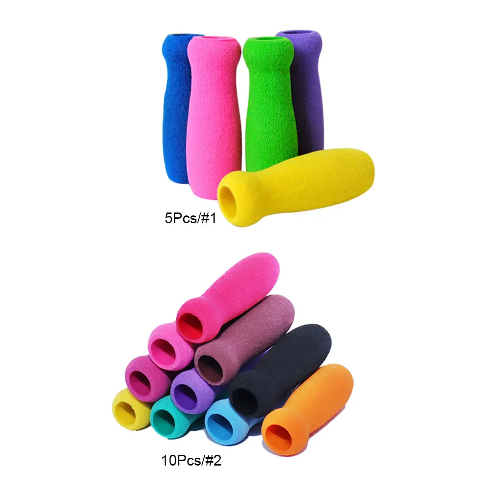 5 Pcs/10 pcs Pen Cover Color Random NBR Foam Pen Gripper Environmental Elastic for Mobile Pen for Wooden Pen Point Drill Pen Etc