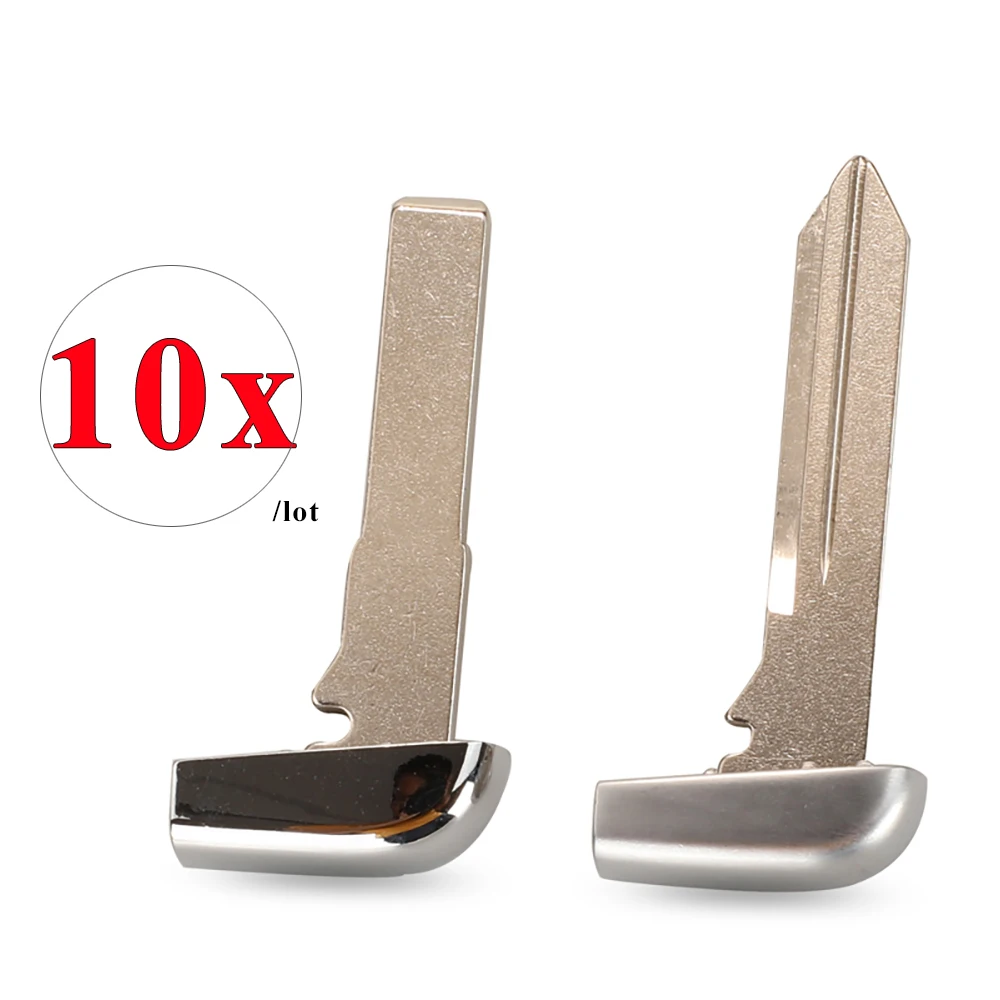 

10pcs Insert Emergency Remote Car Key Blade for Fiat 500 500X Jeep Compass Renegade Grand Cherokee Dodge Ram Journey Challenger
