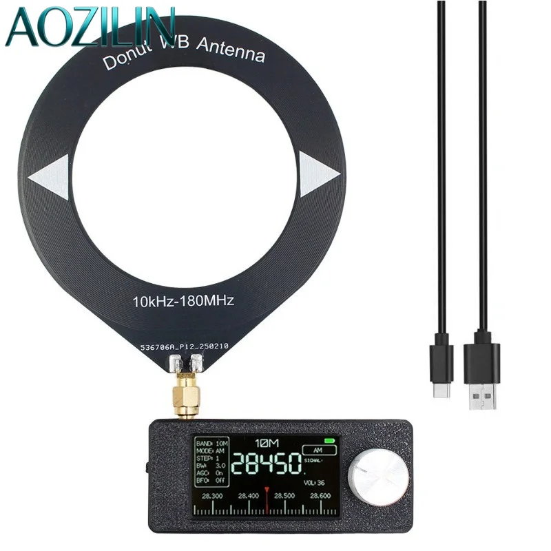 AOZILIN SI4732 Pocket Portable DSP Radio Receiver, 0.5‑108MHz LSB USB AM FM Full‑Band Mini Radio for HAM Amateur Reception Use