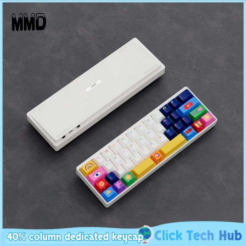 

40% Small Column Dedicated Keycap 40 Key Pbt Sublimation Keyboard Cap Compatible With Customized Mechanical Keyboard Color Key