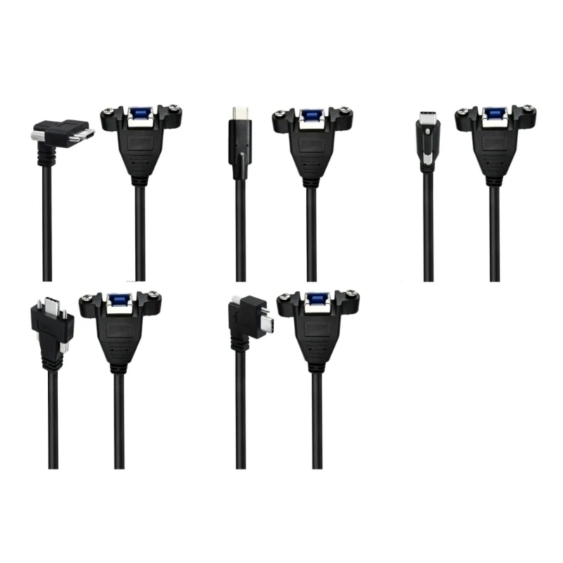 Type C to USB Panel Mount Extension Cable for Fixed USB Reach 100cm 83CF