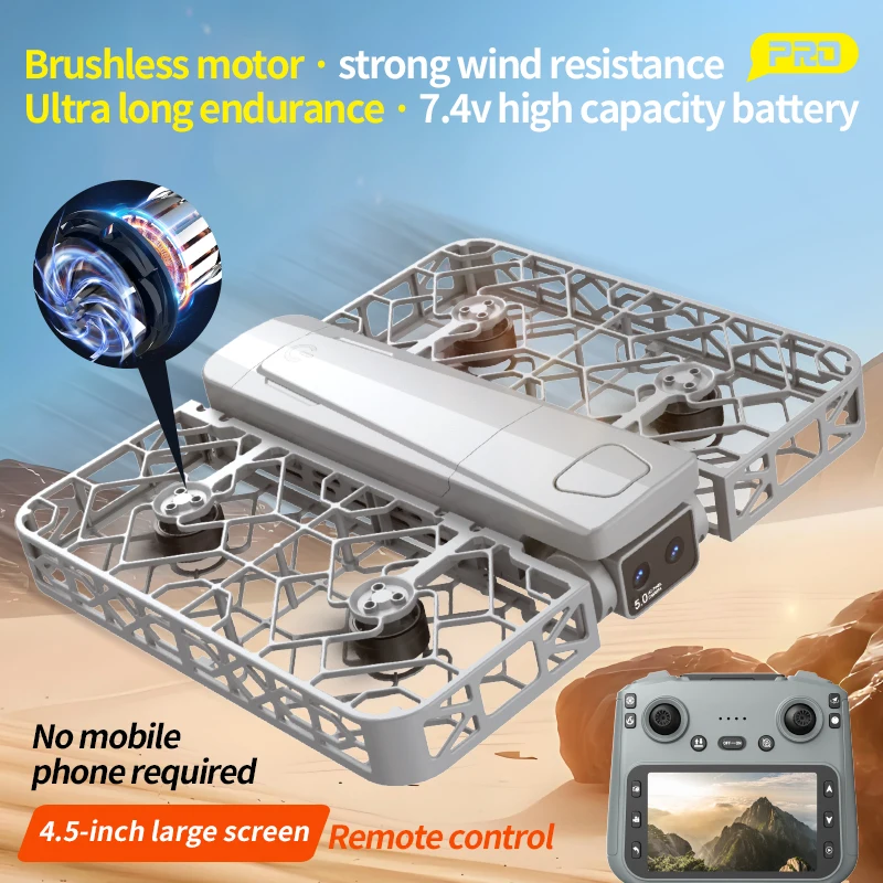 Original Mini-Drohne, fliegende Kamera, S161, RC Dron 8K HD, Luftaufnahmen, Taschen-UAV mit Bildschirmsteuerung, bürstenloses Vollgehäuse