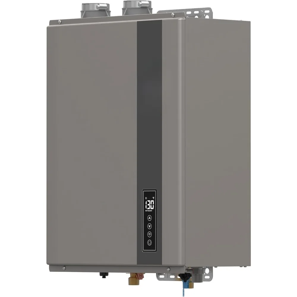 Rheem RTGH-95DVELN-3 Super High Efficiency Condensing Indoor Tankless Natural Gas Water Heater, 9.5 GPM with WiFi