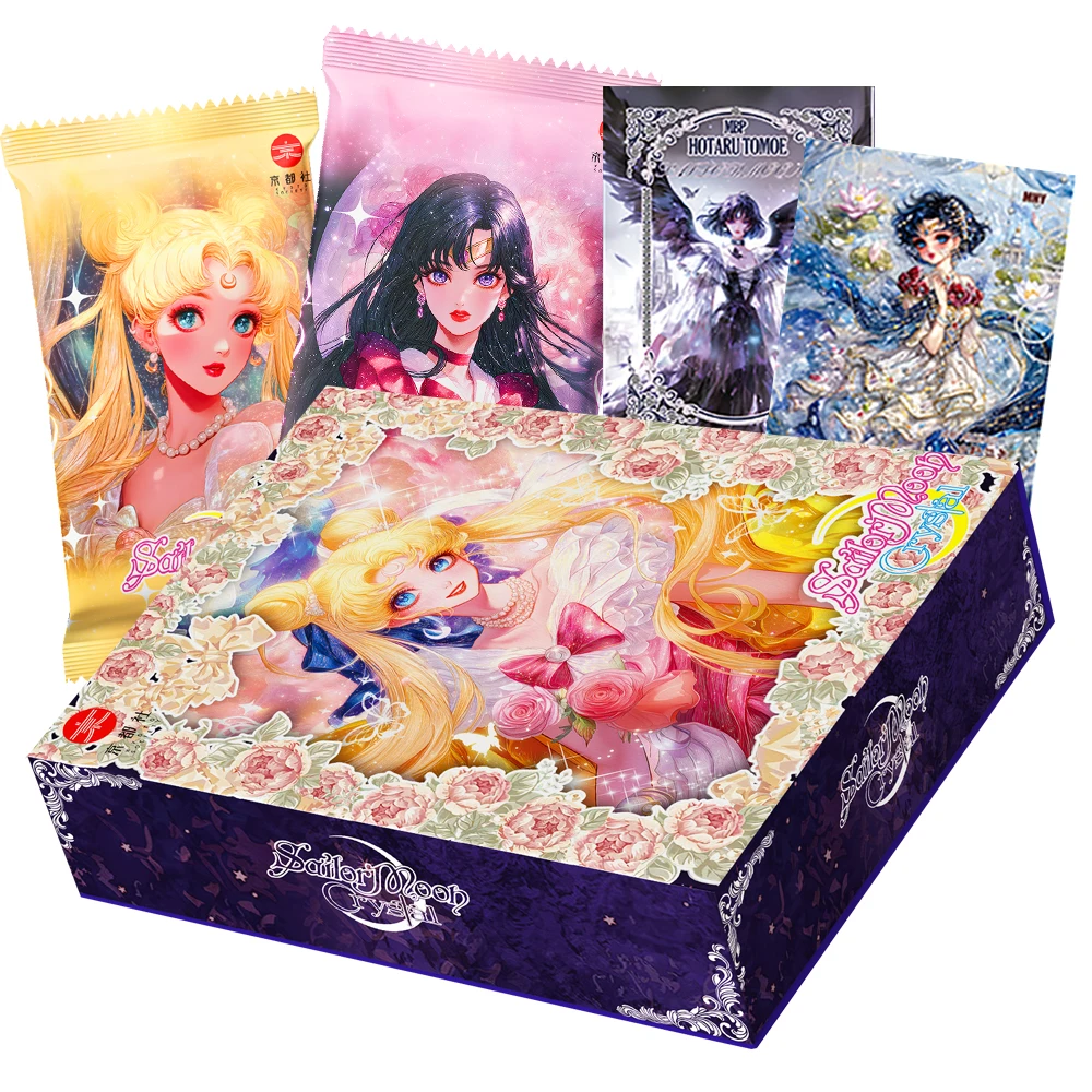 

Sailor Moon Hobby Collection Cards Anime Magical Girl Exquisite Elegant Special-shaped Princess Enamel Cards Gifts for Children