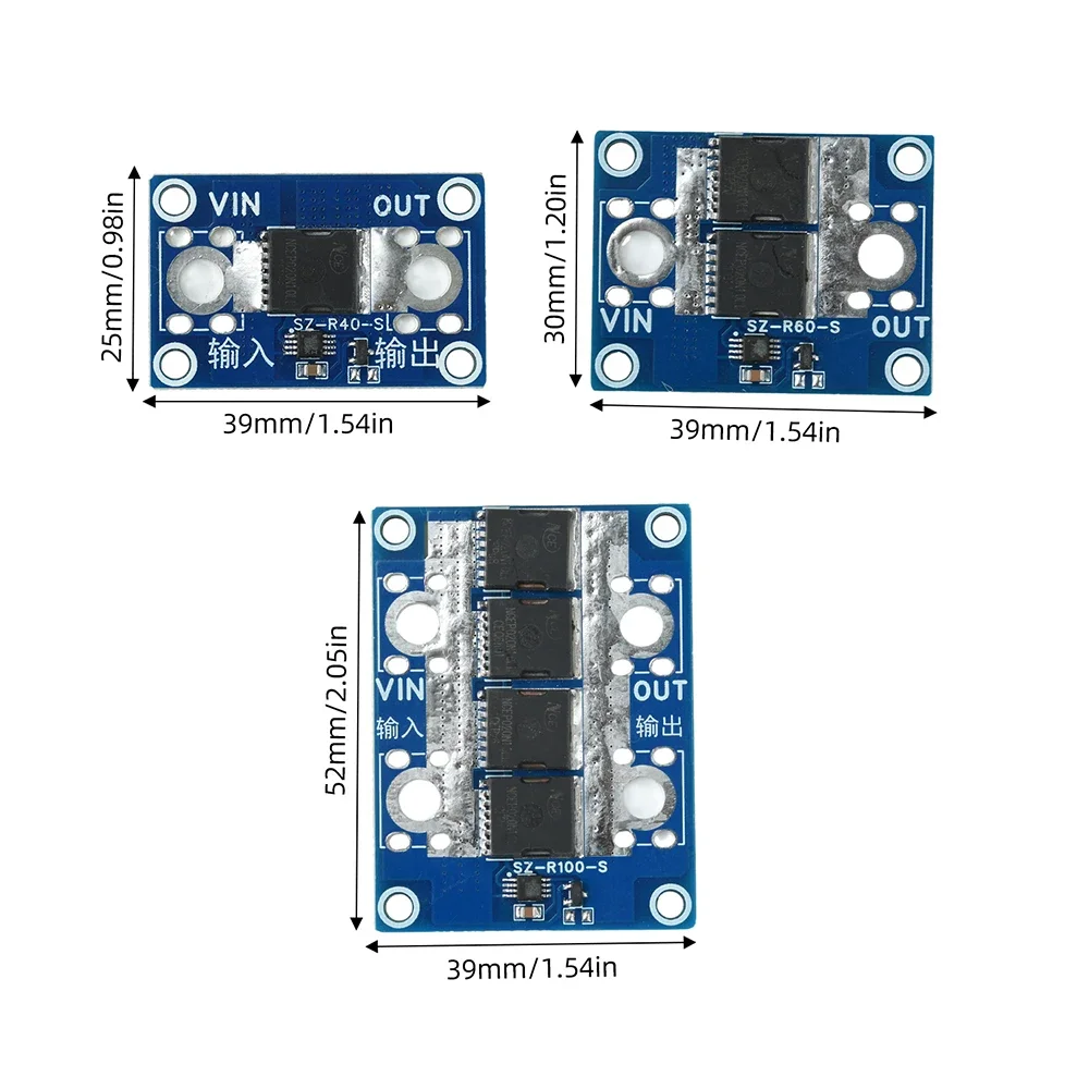 40A 65A 100A Ideal Diode Module Solar Charging Module High Current Reverse Connection Battery Protection Module
